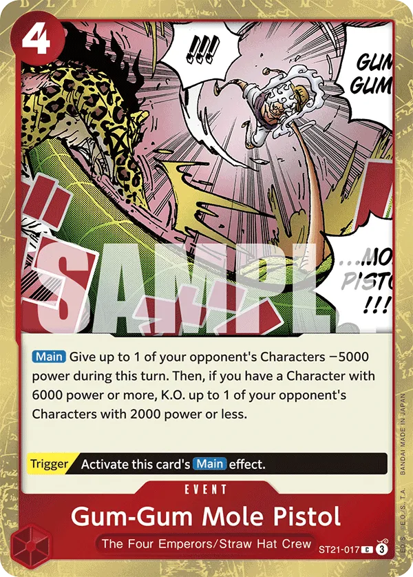 Gum-Gum Mole Pistol · Starter Deck EX: Gear 5 ST21-017/34