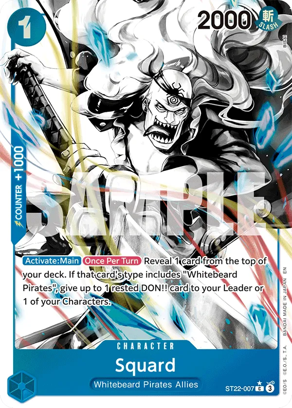 Squard (Parallel) · Starter Deck 22: Ace & Newgate ST22-007/31