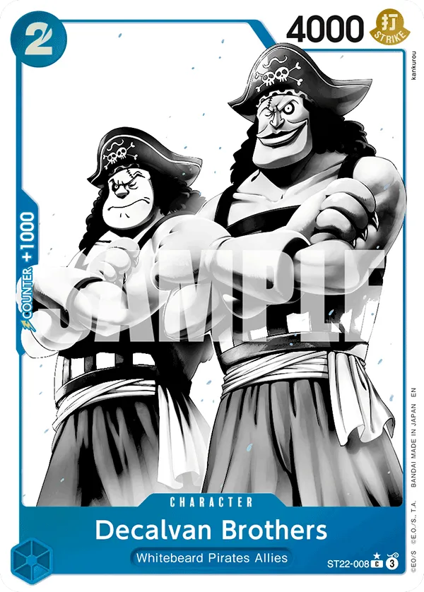 Decalvan Brothers (Parallel) · Starter Deck 22: Ace & Newgate ST22-008/31