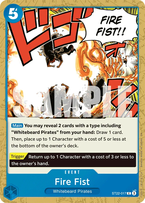 Fire Fist · Starter Deck 22: Ace & Newgate ST22-017/31