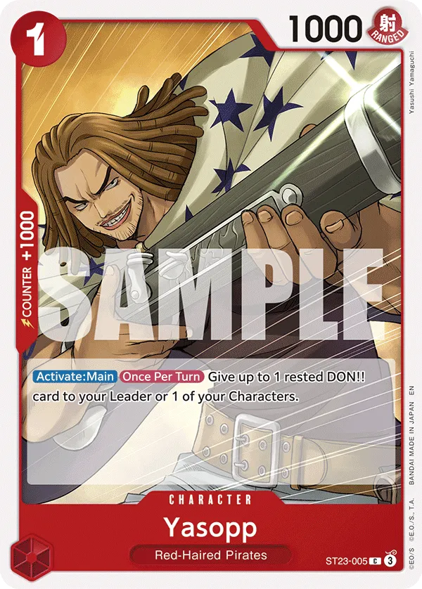 Yasopp · Starter Deck 23: RED Shanks ST23-005/5