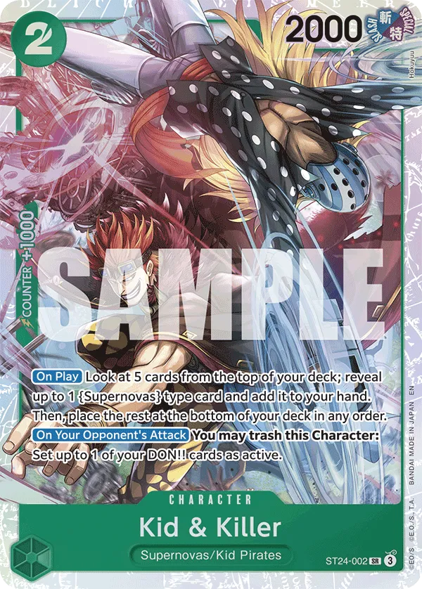Kid & Killer · Starter Deck 24: GREEN Jewelry Bonney ST24-002/5