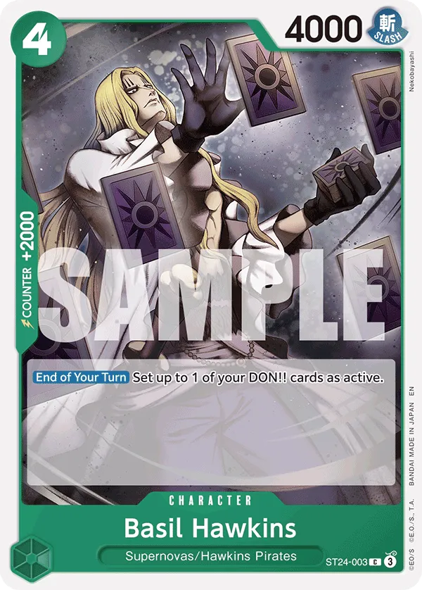 Basil Hawkins · Starter Deck 24: GREEN Jewelry Bonney ST24-003/5