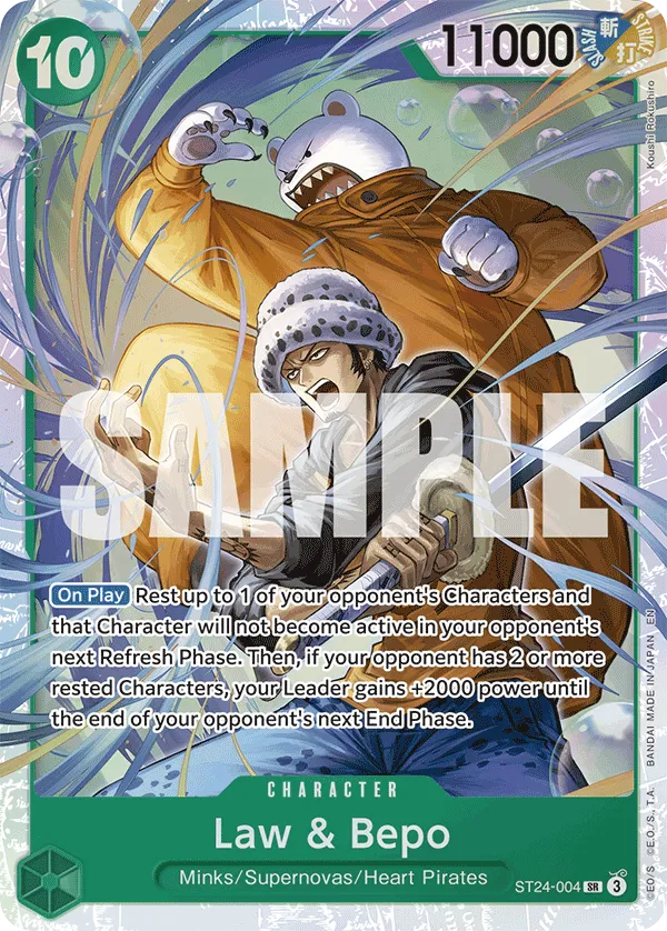Law & Bepo · Starter Deck 24: GREEN Jewelry Bonney ST24-004/5