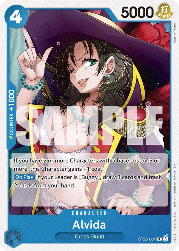 Alvida · Starter Deck 25: BLUE Buggy ST25-001/8