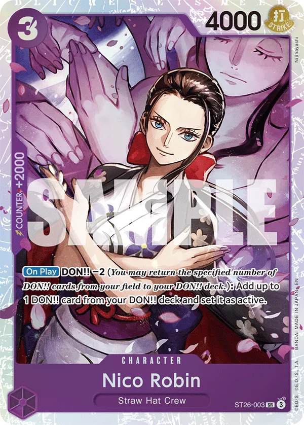Nico Robin · Starter Deck 26: PURPLE/BLACK Monkey.D.Luffy ST26-003/6