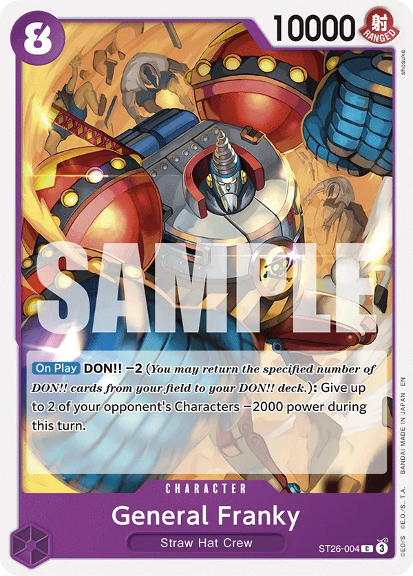General Franky · Starter Deck 26: PURPLE/BLACK Monkey.D.Luffy ST26-004/6