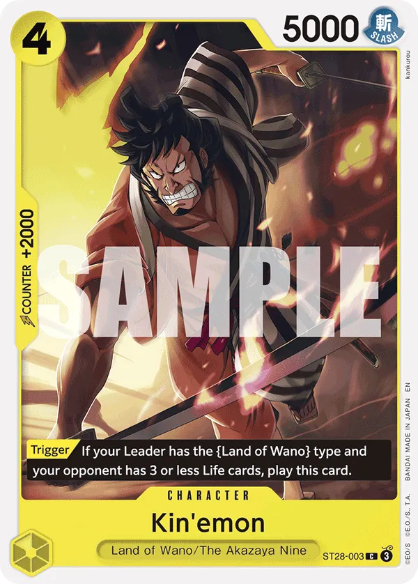 Kin'emon · Starter Deck 28: GREEN/YELLOW Yamato ST28-003/5