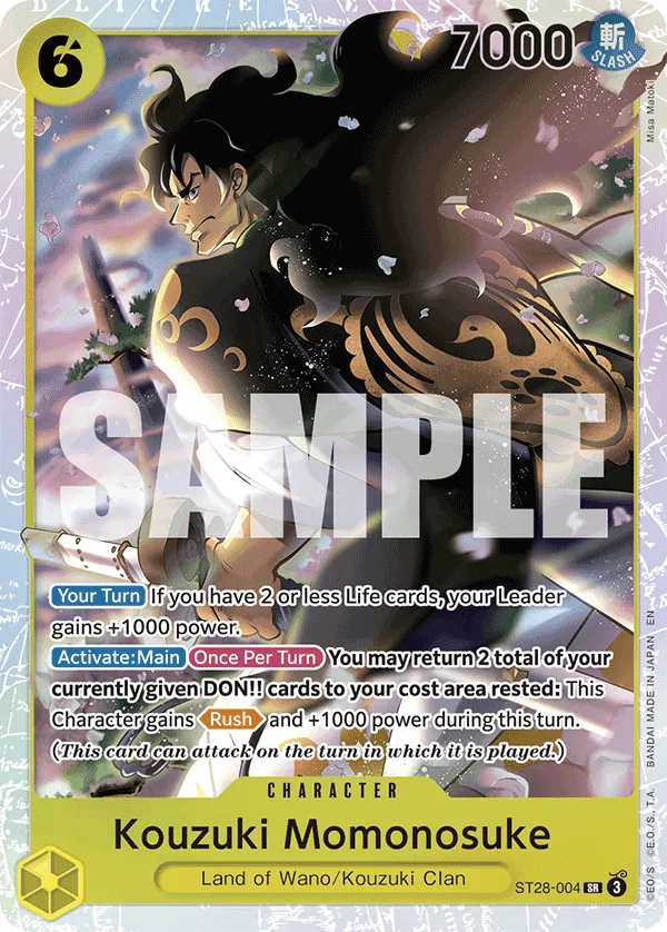 Kouzuki Momonosuke · Starter Deck 28: GREEN/YELLOW Yamato ST28-004/5