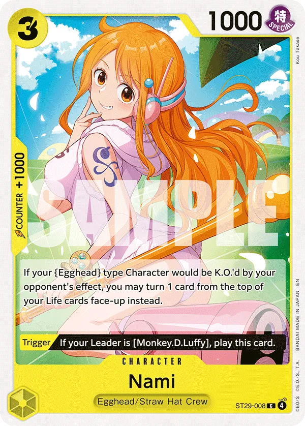 Nami · Starter Deck 29: Egghead ST29-008/17