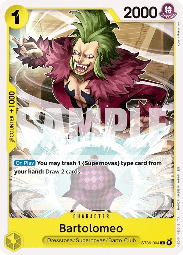 Bartolomeo · Starter Deck 36: YELLOW Eustass"Captain"Kid ST36-004/5