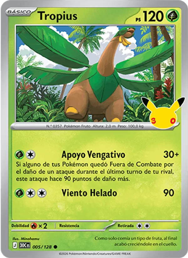 Tropius · Celebración 30.º Aniversario 005/128