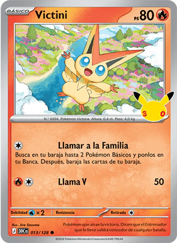Victini · Celebración 30.º Aniversario 013/128