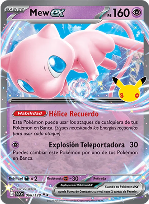 Mew ex · Celebración 30.º Aniversario 066/128