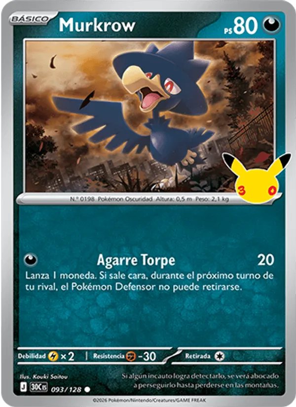 Murkrow · Celebración 30.º Aniversario 093/128