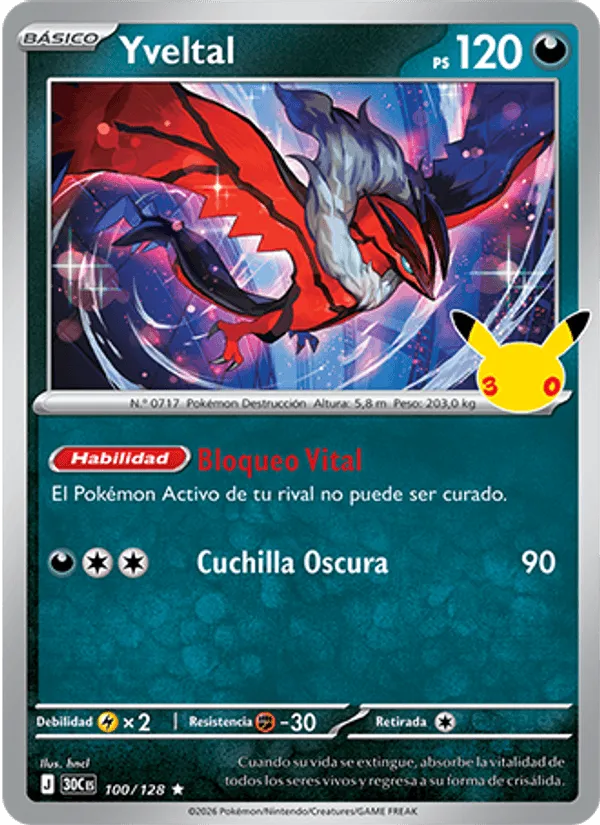 Yveltal · Celebración 30.º Aniversario 100/128