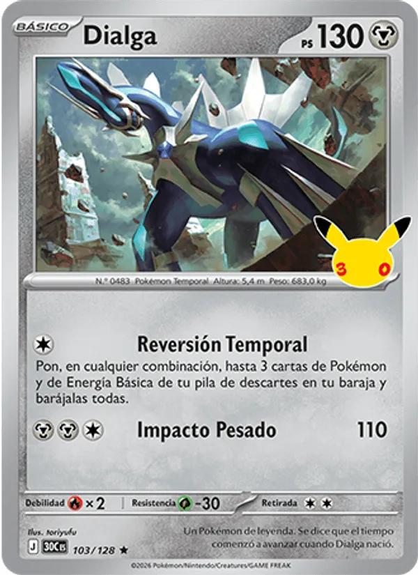 Dialga · Celebración 30.º Aniversario 103/128