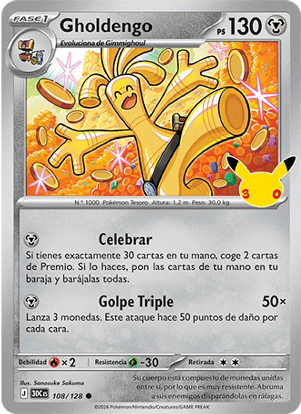 Gholdengo · Celebración 30.º Aniversario 108/128