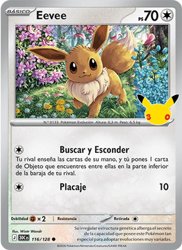 Eevee · Celebración 30.º Aniversario 116/128