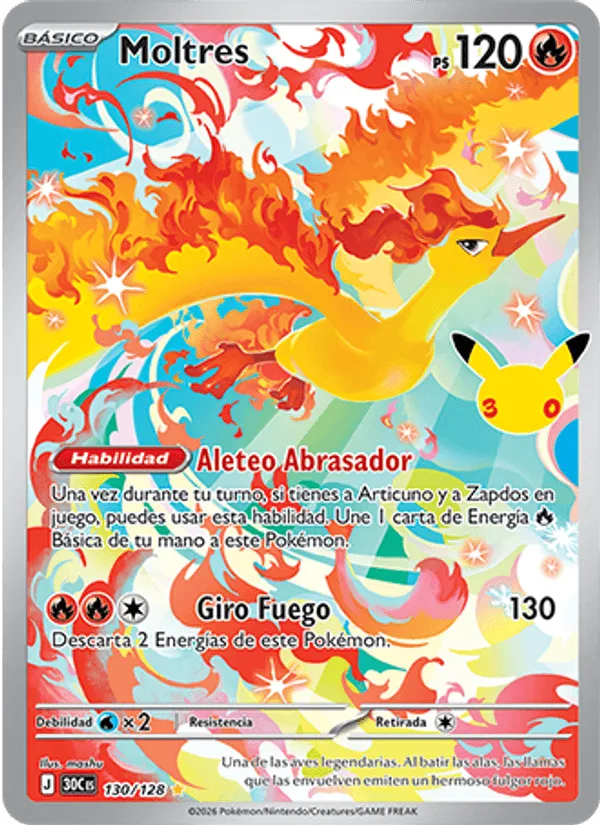 Moltres · Celebración 30.º Aniversario 130/128