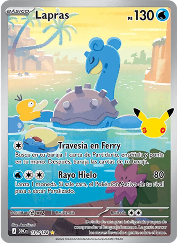 Lapras · Celebración 30.º Aniversario 131/128
