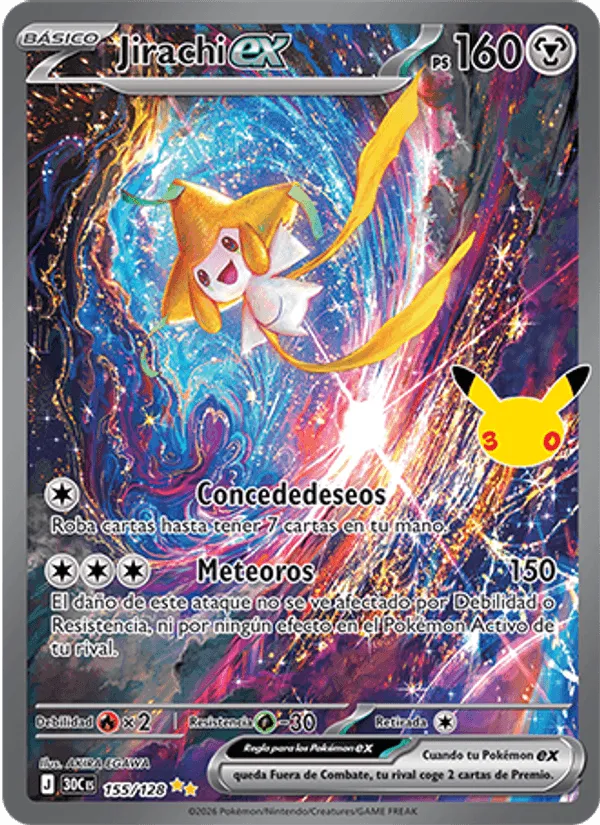 Jirachi ex · Celebración 30.º Aniversario 155/128