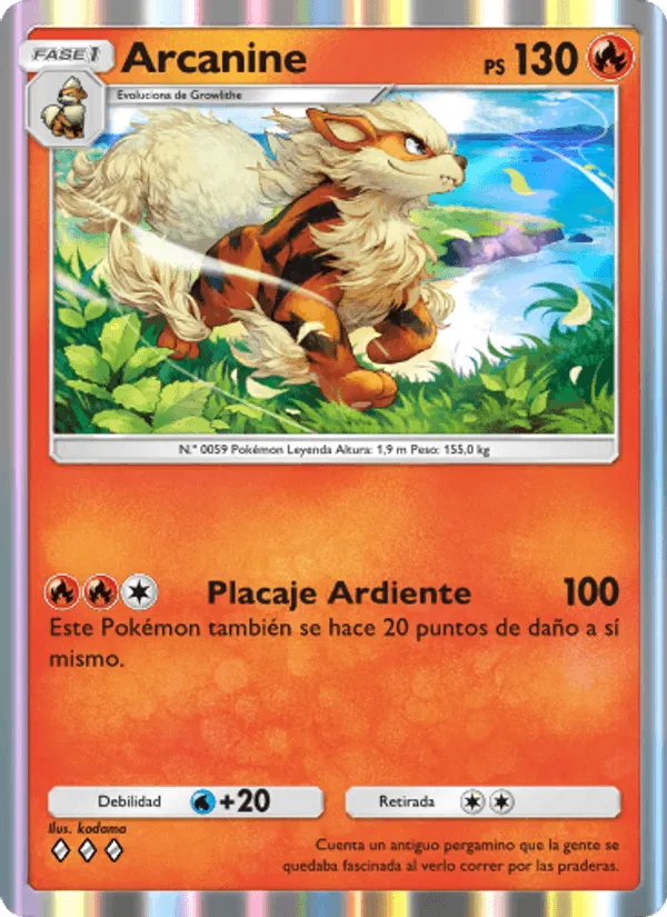 Arcanine · Genes Formidables 040/226