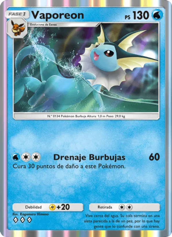 Vaporeon · Genes Formidables 080/226