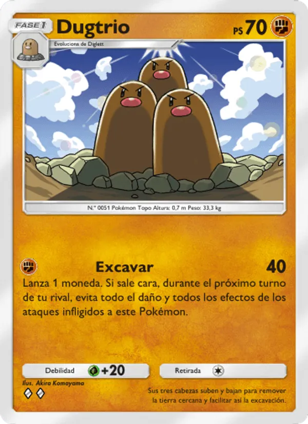 Dugtrio · Genes Formidables 140/226