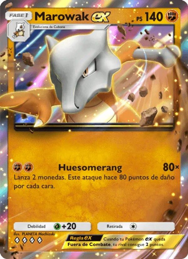 Marowak ex · Genes Formidables 153/226