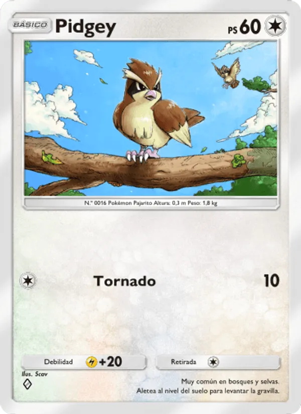 Pidgey · Genes Formidables 186/226