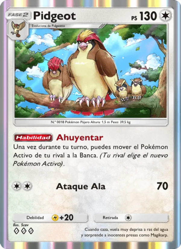 Pidgeot · Genes Formidables 188/226