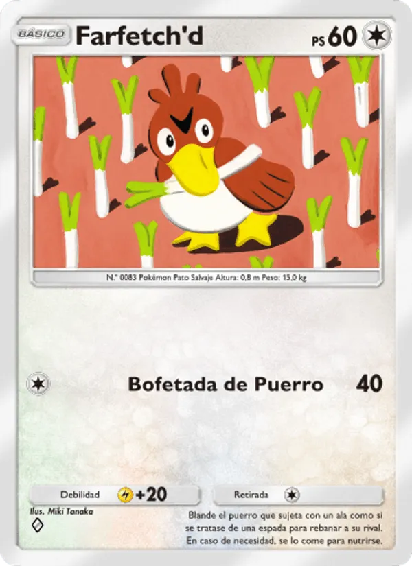 Farfetch'd · Genes Formidables 198/226