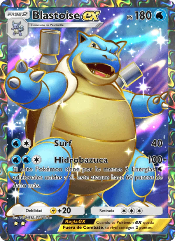 Blastoise ex · Genes Formidables 256/226
