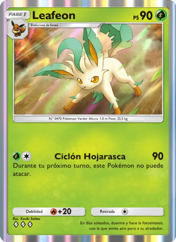 Leafeon · Pugna Espaciotemporal 020/140