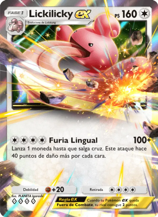 Lickilicky ex · Pugna Espaciotemporal 125/140