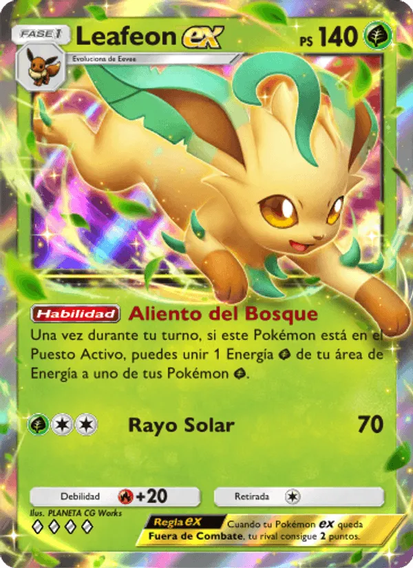 Leafeon ex · Luz Triunfal 010/75