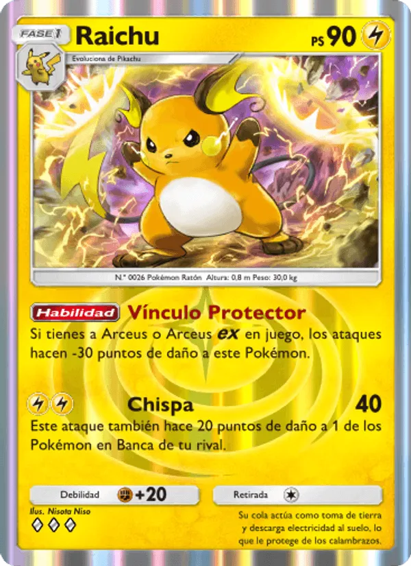 Raichu · Luz Triunfal 026/75