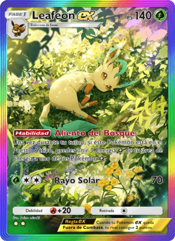 Leafeon ex · Luz Triunfal 091/75