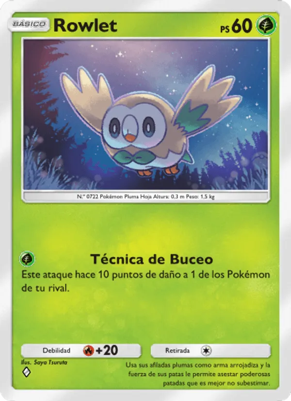 Rowlet · Guardianes Celestiales 010/155
