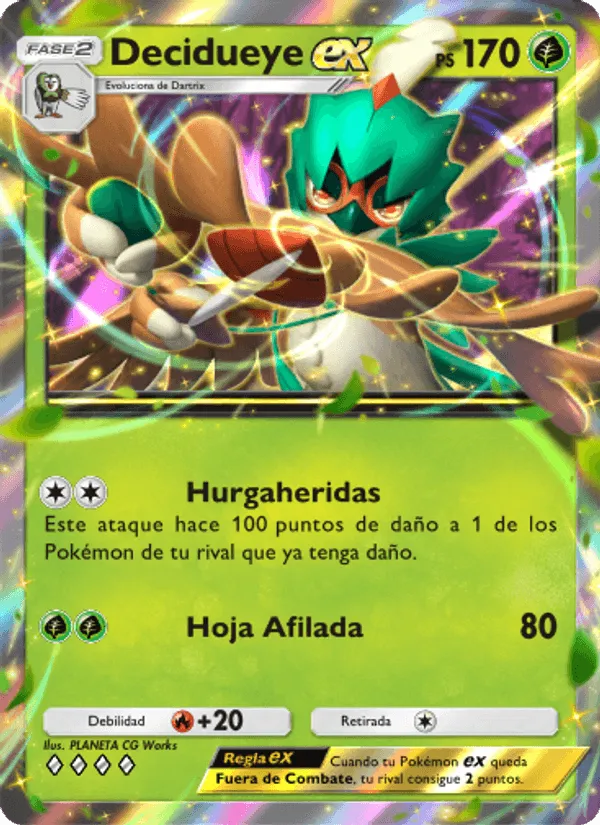Decidueye ex · Guardianes Celestiales 012/155