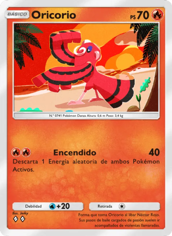 Oricorio · Guardianes Celestiales 034/155