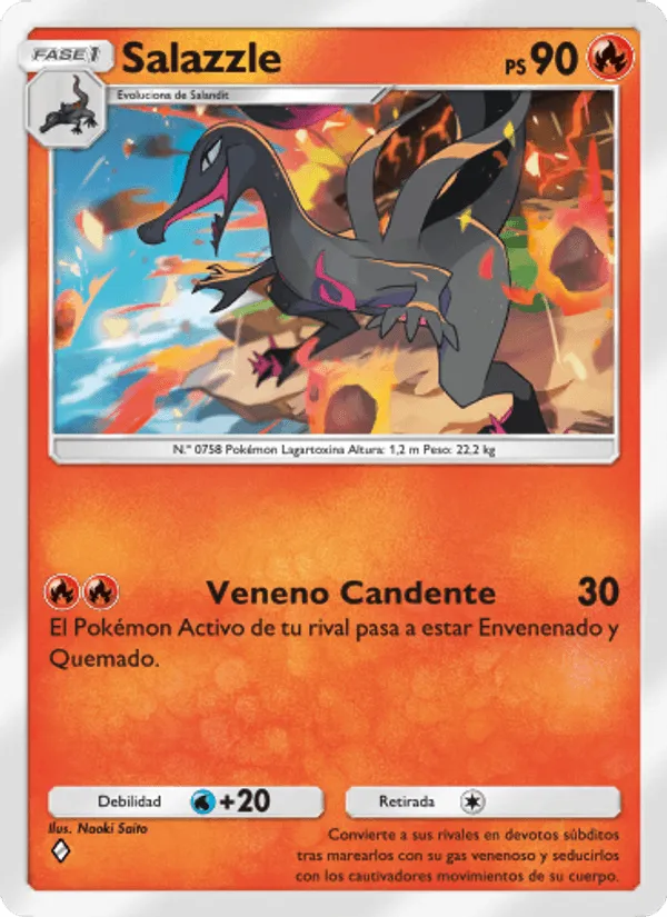 Salazzle · Guardianes Celestiales 036/155