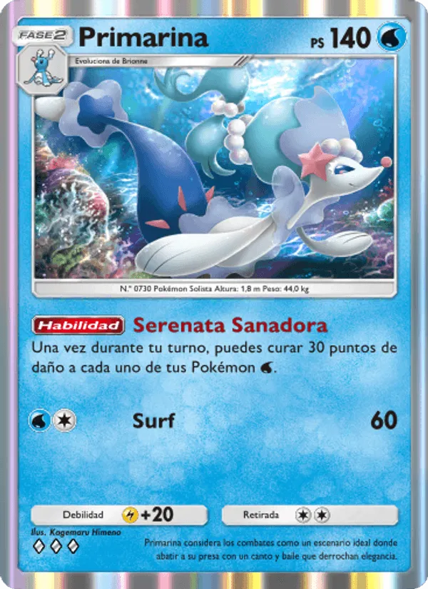 Primarina · Guardianes Celestiales 048/155