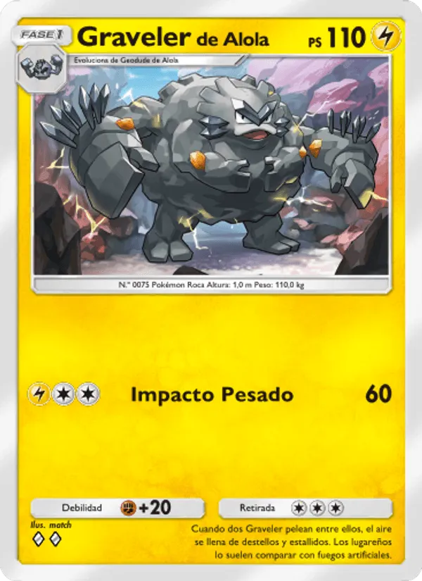 Graveler de Alola · Guardianes Celestiales 060/155