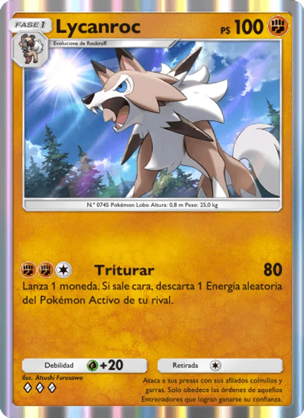 Lycanroc · Guardianes Celestiales 100/155