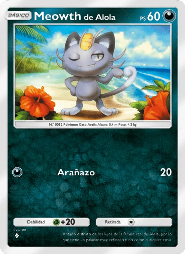 Meowth de Alola · Guardianes Celestiales 108/155
