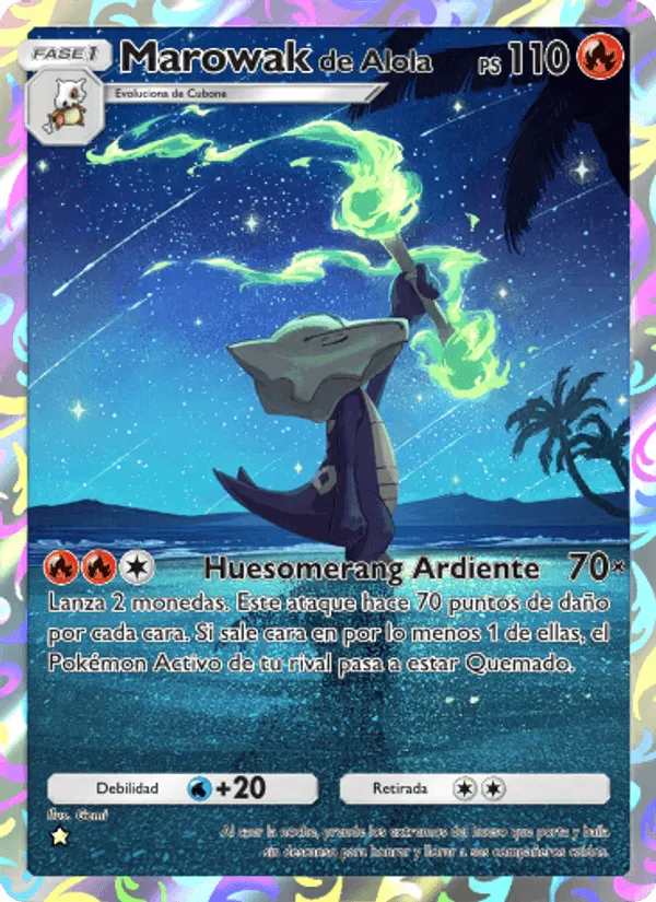 Marowak de Alola · Guardianes Celestiales 160/155