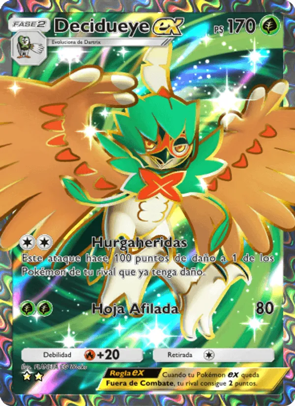 Decidueye ex · Guardianes Celestiales 180/155