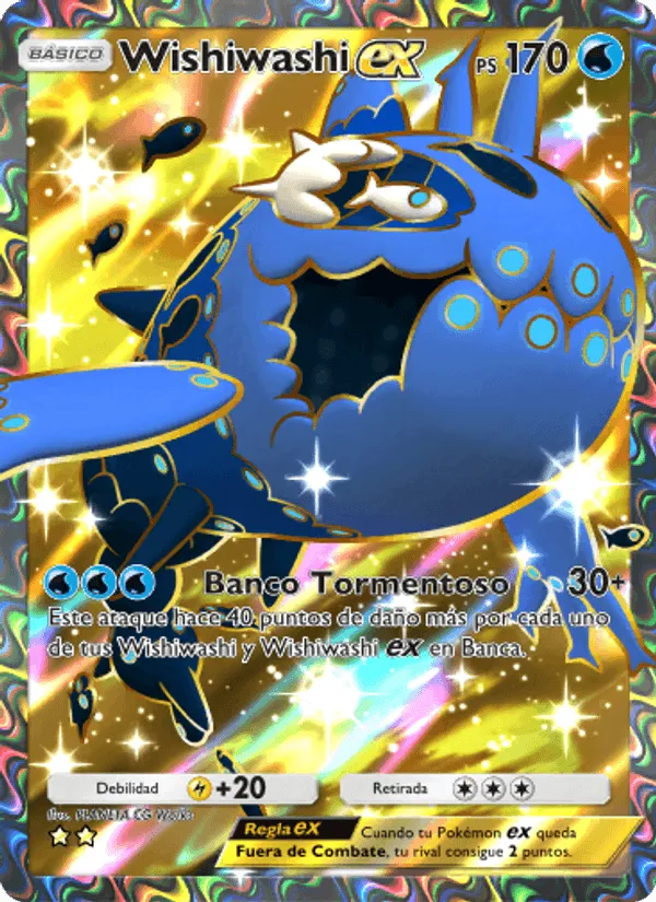 Wishiwashi ex · Guardianes Celestiales 184/155